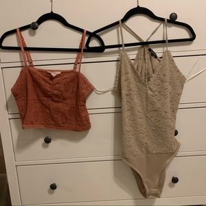 Lot of 2 Lace Tops